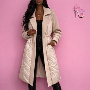 Elegant Cream Women's Coat